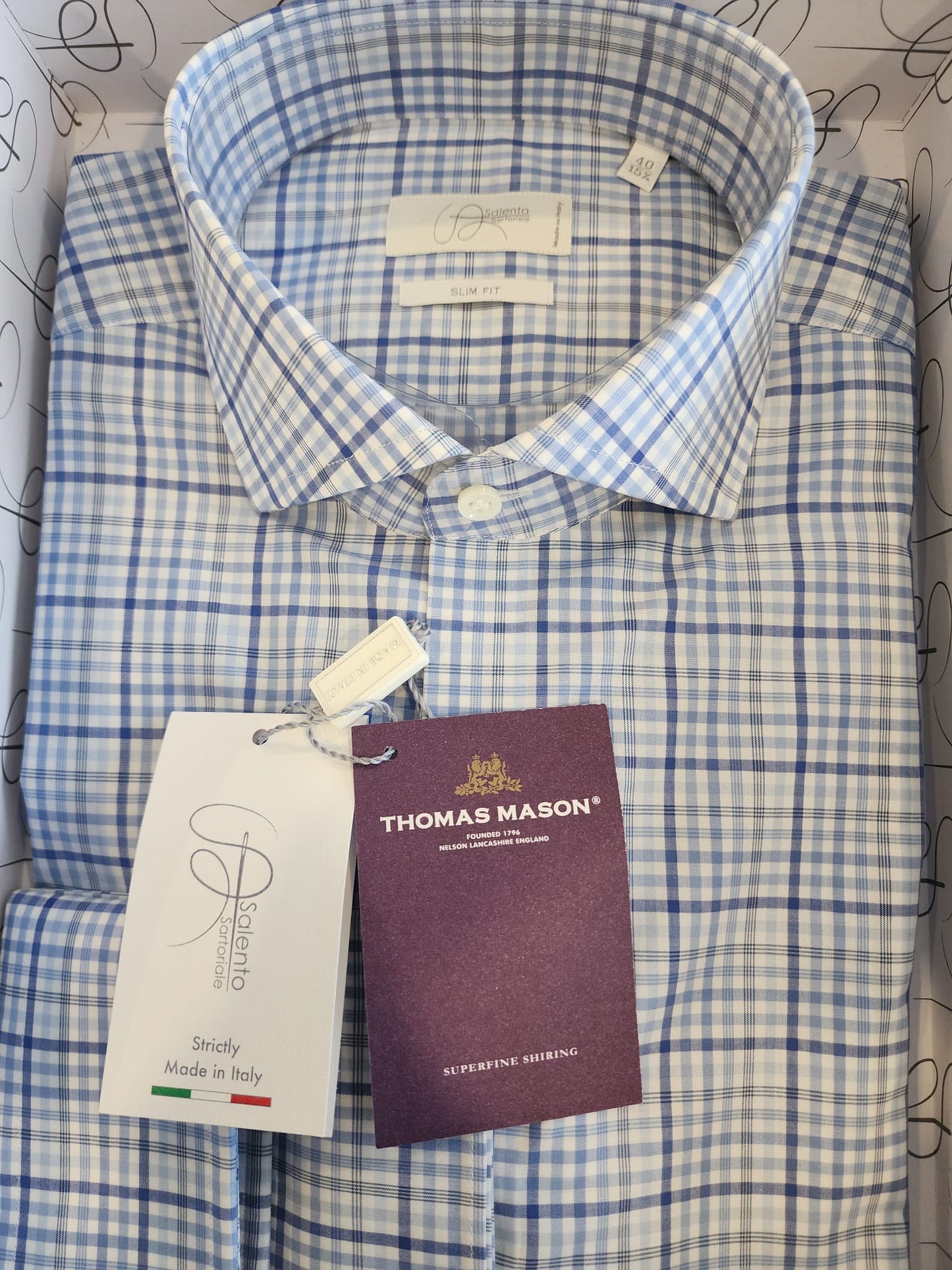 Thomas Mason Slim-Fit Superfine Cotton Shirt - Classic Elegance