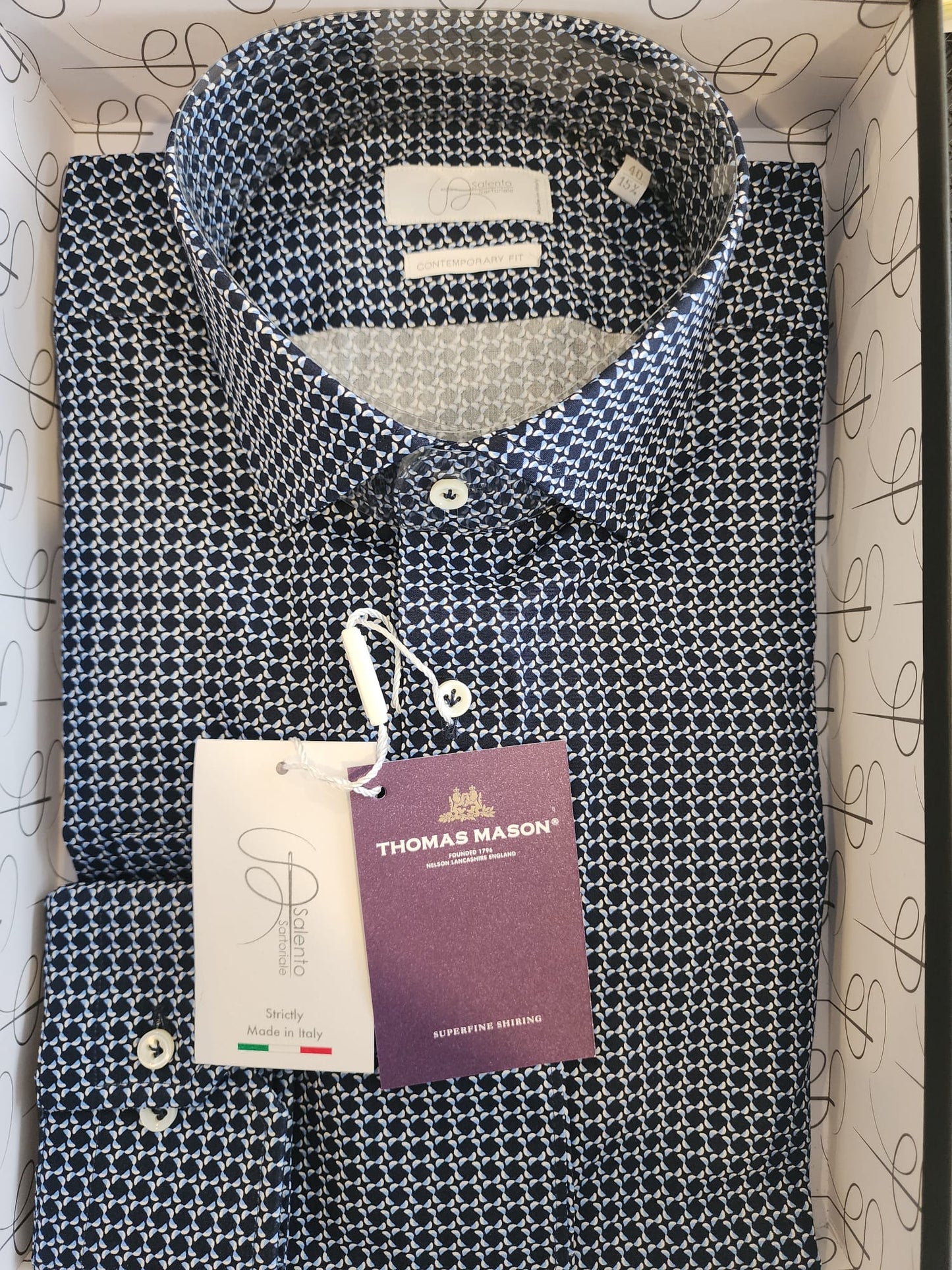 Thomas Mason Superfine Cotton Shirt - Timeless Italian Craftsmanship